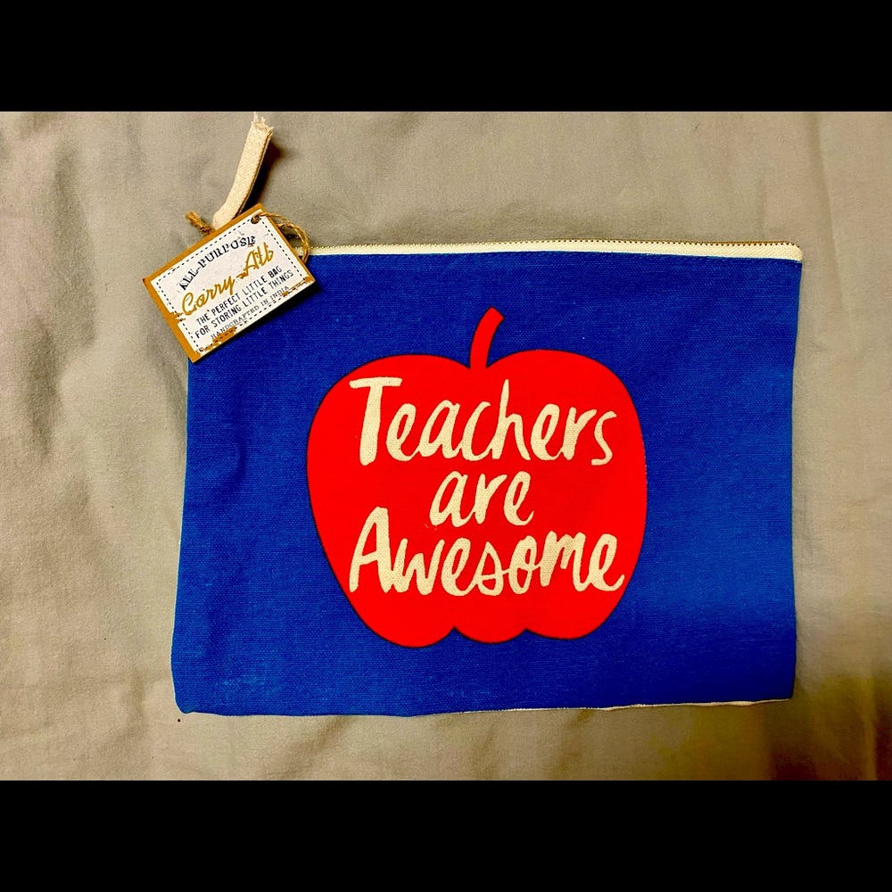 2 “Teachers” small Totes🍎🍎 - Picture 1 of 8